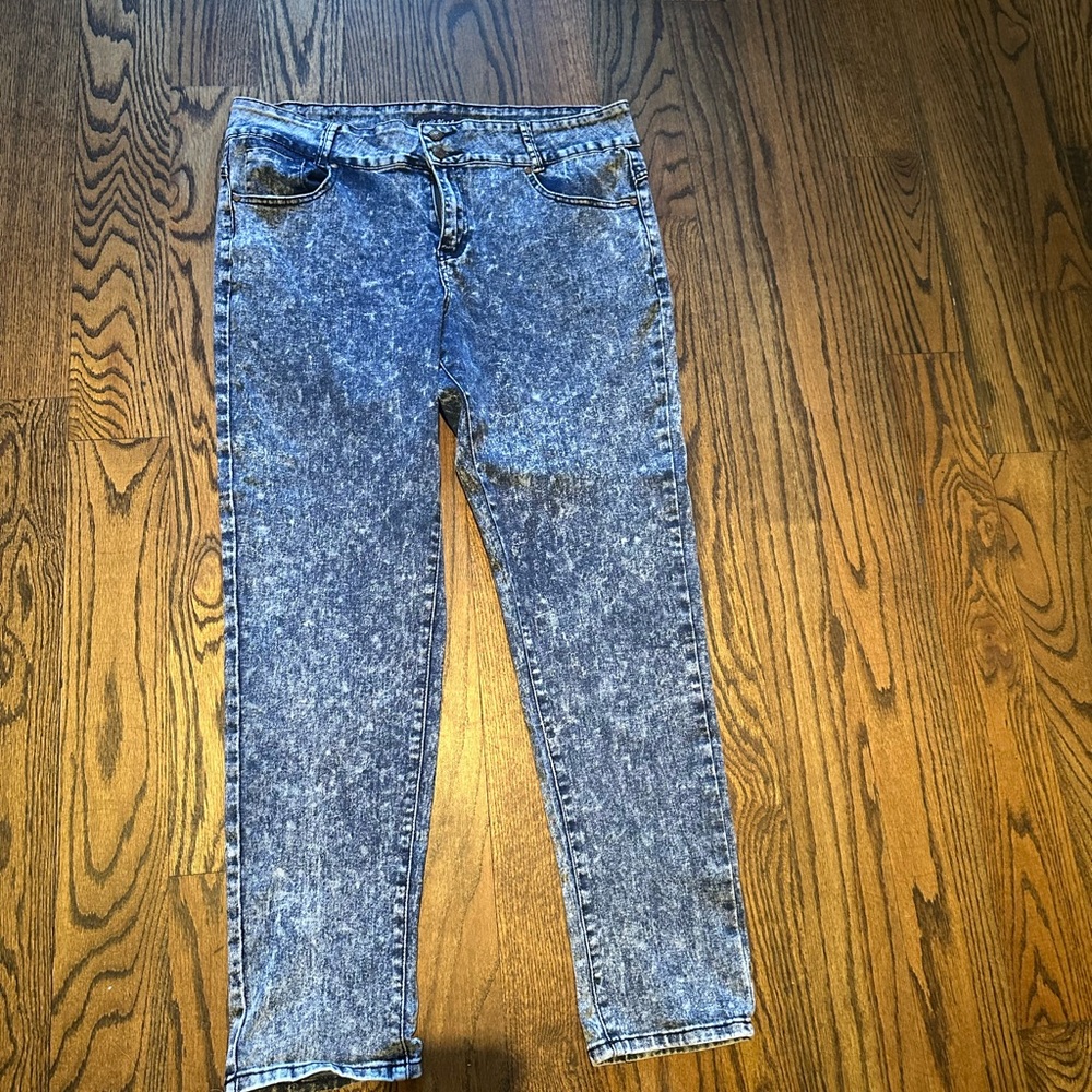 Blue Acid Wash Jeans